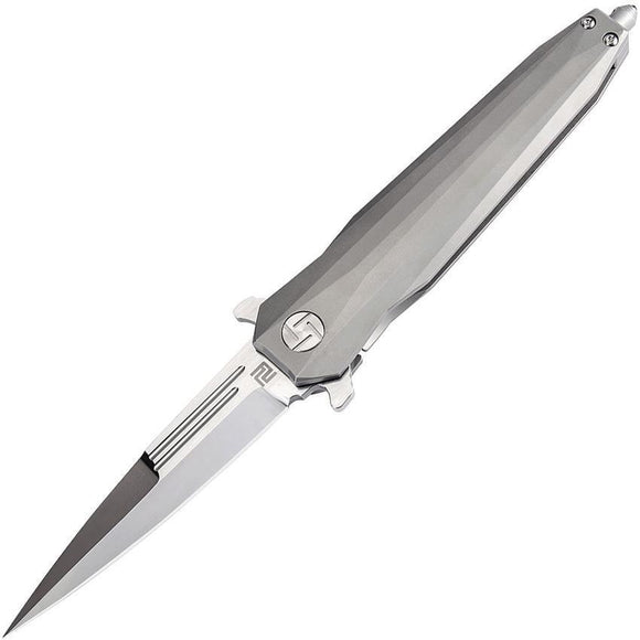 Artisan Cutlery Hornet Gray Titanium M390 Framelock Folding Knife