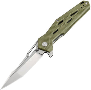 Artisan Cutlery Interceptor Linerlock Green Folding Knife D2 Steel