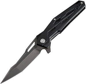 Artisan Cutlery Interceptor Linerlock Black G10 D2 Steel Folding Knife 