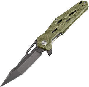 Artisan Cutlery Interceptor Linerlock Green Folding Knife D2 Steel