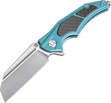 Artisan Apache Framelock Green Titanium Carbon Steel S35VN Steel Knife