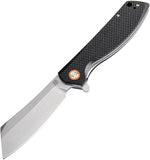 Artisan Tomahawk Linerlock Black Textured Handle Folding Knife
