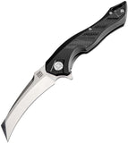 Artisan Cutlery Eagle Hawkbill Black Titanium S35VN Folding Knife