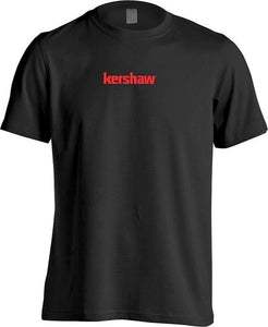 Kershaw Red Logo Black Cotton Short Sleeved T-Shirt