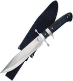 Frost Cutlery 16" Bowie Black Pakkawood Handle Stainless Fixed Knife