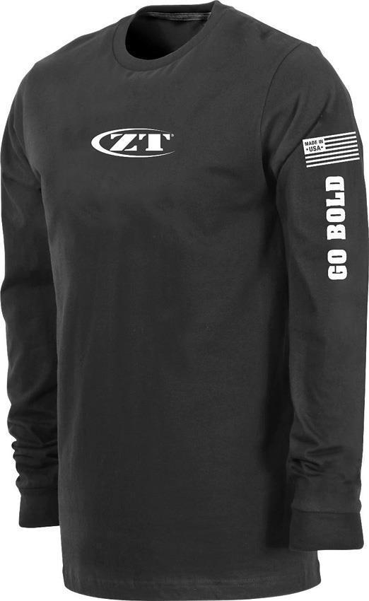 Zero Tolerance Logo Go Bold Black Men's Long Sleeve T-Shirt
