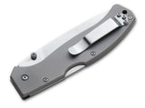 Boker Plus Titan Drop Lockback 440C Titanium Folding Pocket Knife Closed