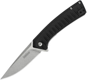 Kershaw Entropy Linerlock A/O Blade Black Nylon Handle Folding Knife EDC