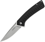 Kershaw Entropy Linerlock A/O Blade Black Nylon Handle Folding Knife EDC