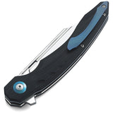 Bestech Knives Fanga Black G10 Folding D2 Steel Pocket Knife G18A