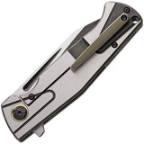 Bestech Horus Black/Silver Titanium Framelock S35VN Folding Flipper Knife 1901c