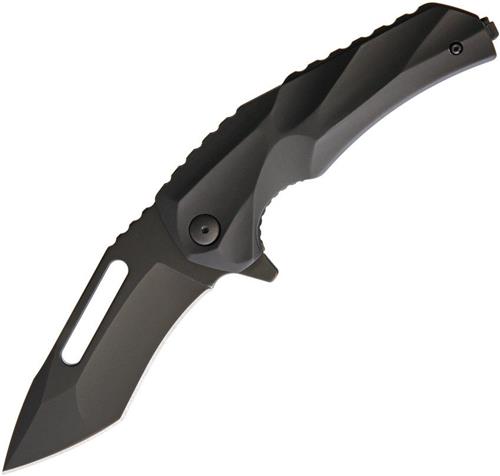 Brous Blades Reloader Black Aluminum Edition Linerlock Folding Blade Knife