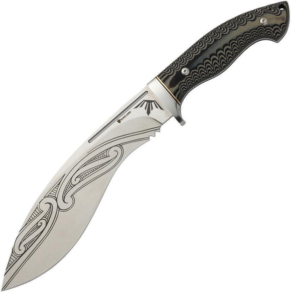 Browning Wihongi Signature Kukri Gray G10 Handle Stainless Fixed Knife