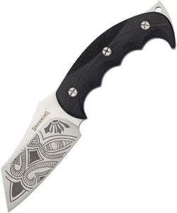 Browning Wihongi Signature Black G10 Handle Fixed Maori Tribal Blade Knife