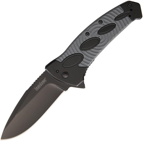 Kershaw Identity Framelock A/O Blade Gray & Black Handle Folding Knife