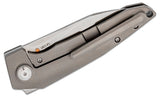 Kizer Cutlery VK1-FL Framelock Gray Titanium Folding S35VN Pocket Knife 4565A1