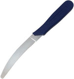 Ontario 7.75" Stainless Fixed Blunt Tip Blade Blue Handle Mushroom Knife 5080SS