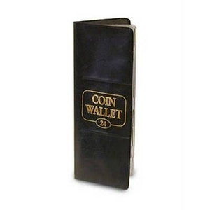 H.E. Harris 24 Pocket Coin Wallet Album W/ 2x2 Slots