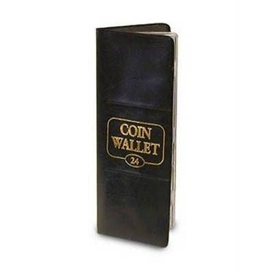H.E. Harris 24 Pocket Coin Wallet Album W/ 2x2 Slots