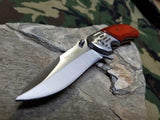 Tac Force Spring Assisted Pakka Wood Pocket Knife w Satin Bolsters - 938SW
