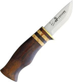 Karesuando Kniven Vasittu Sandvik 12C27 Stainless Curly Birch Fixed Knife 4043
