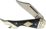 Rough Rider Titanium Series Lady Leg Black Bone SS Folding Pocket Knife 1781