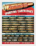 Remington Sporting Gun Rifle Revolver Pistol Cartridges Bullet Hunting Metal Tin Sign 1001