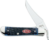 Case Cutlery XX Navy Blue Jigged Bone Handle Russlock Folding Pocket Knife 7057