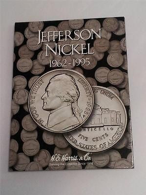 H.E. Harris Jefferson Nickel Folder 1962 - 1995 Coin Storage Album Display No. 2