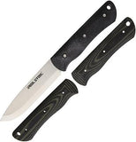 Real Steel Bushcraft Set Black/Green Fixed Blade Knife 3714