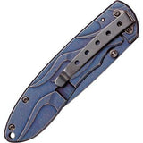 Case Cutlery Harley Davidson Tec X Framelock Blue Folding Pocket Knife 52121