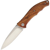 Browning Wood Handle Linerlock Folding Knife with Gift Tin 0309