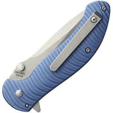 Rough Rider Linerlock Assisted Open A/O Blue Aluminum Folding Pocket Knife 1820