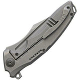 We Knife Co Chimera Framelock Gray Titanium Stonewash Folding Pocket Knife 814B