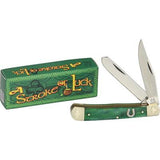 Rough Rider Trapper Stroke of Luck Series Folding Blade Green Handle Knife 1056