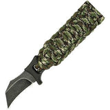 Outdoor Edge Paraclaw Camo Medium Stainless Knife Paracord Survival Bracelet Tool PCC80D