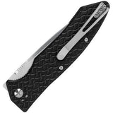 Steel Will Resident F15-51 Linerlock Black Aluminum Folding Blade Knife F1551