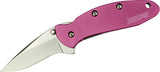 Kershaw Chive Framelock A/O Assisted Pink Folding Knife 1600p