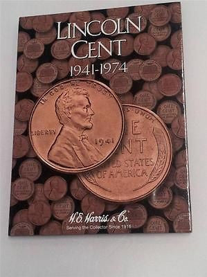 H.E. Harris Lincoln Cent Folder 1941 - 1974 Coin Storage Album Penny No. 2