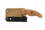 TOPS Knives Little Bugger Tan Fixed Neck Knife w/ Kydex Sheath 5.75" LILB01