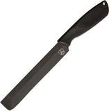 Ontario Spec Plus Alpha 12.13" Black Rubber Handle Fixed Machete w/ Sheath 9712