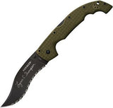 Cold Steel Thompson Voyager Black Stainless Folding Blade OD Green Knife 29UXV