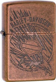 Zippo Lighter Harley Davidson Copper Windless USA Made 04635