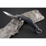 Artisan Cobra Linerlock Black Smooth G10 D2 Folding Knife 1811PBKC