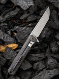 We Knife Co Ltd Syncro Framelock Flame Flipper Knife 909d