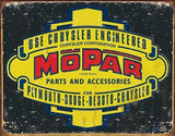 Mopar Chrysler Engineered 37-47 Car Man Cave Metal Tin Sign 1314