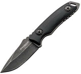 Boker Magnum Lil Friend Clip Point Full Tang Black Fixed Neck Knife m02SC745