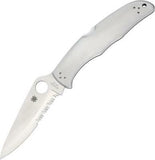 Spyderco Endura 4 Lockback VG10 Stainless Folding Part Serrated Blade Knife 10PS