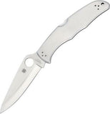 Spyderco Endura 4 Lockback Brushed Stainless Handle VG10 Folding Blade Knife 10P