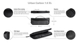 Real Steel Urban Carbon 1.0 XL EDC Pure Carbon Fiber Black Knife Bag RS032